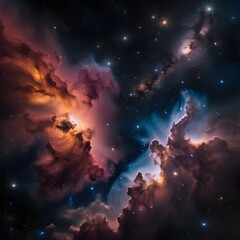 Fototapeta premium Nebulae Dance in Cosmic Skies