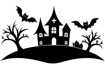 spooky halloween castle