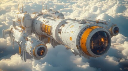 Advanced Space Station Powered by Solar Panels and Hydrogen Energy