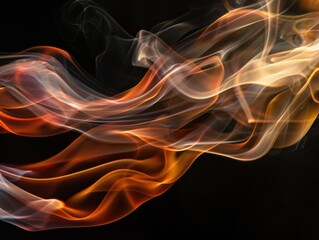 Obraz premium Graceful Flames Forming Dynamic Composition