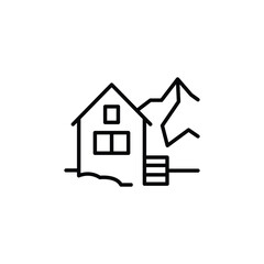 Arctic house icon. Simple arctic house icon for social media, app, and web design. Vector illustration