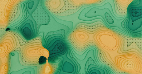 Layered Topography abstract pattern with waves