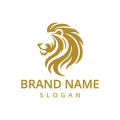 Lion logo Design vector template Illustration, luxury lion logo