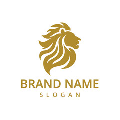 Lion logo Design vector template Illustration, luxury lion logo