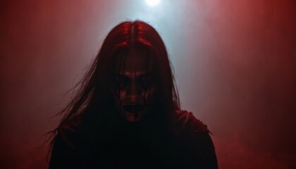 creepy scary women and girl