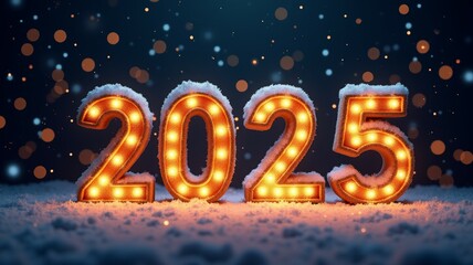 2025 symbol of the year. Happy New Year and Merry Christmas concept. Year of the Snake, greeting card