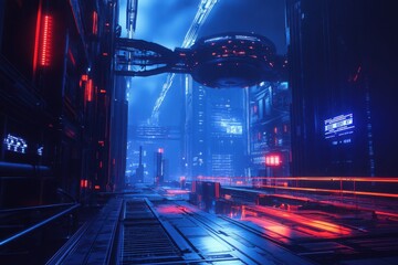 Soviet-era brutalist monument, with copy space