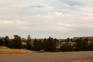 Easter Montana landscape near Billings along the Yellowstone River Valley.