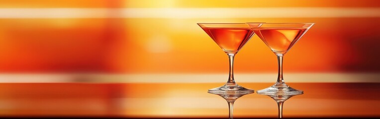 Bright Tropical Summer Cocktails with Hard Sun Shadows and Colorful Drinks
