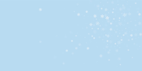 Falling snowflakes christmas background. Subtle