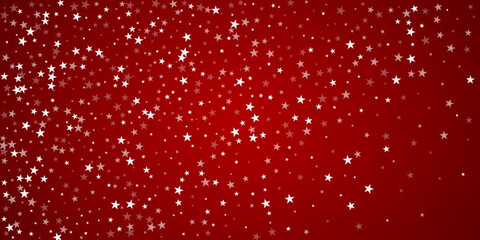 Snowy christmas background. Subtle flying snow