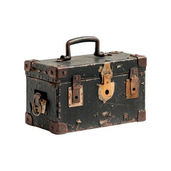 Old Antique Vintage Weathered Metal Box Chest