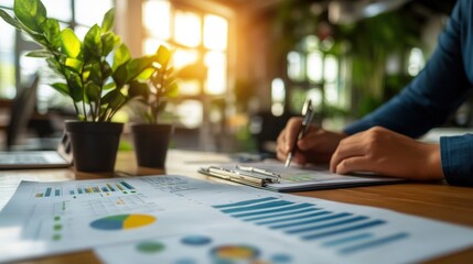Fototapeta premium Analysis of Investment Options in Portfolio Management