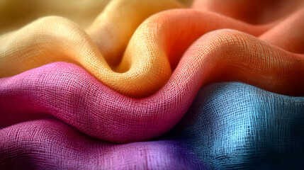 Fototapeta premium Abstract Background with Colorful Fabric Texture