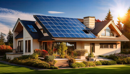 UpScale Seattle home with solar panels