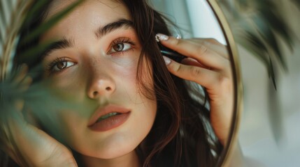 Fototapeta premium Reflection of Beauty in Natural Light