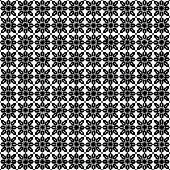 vector seamless pattern with flowers