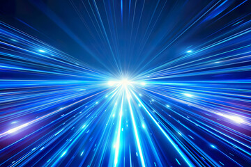 Obraz premium A blue light with a white star in the middle.,