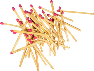 Matchsticks on transparent background. PNG