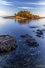 Small island surrounded by the sea