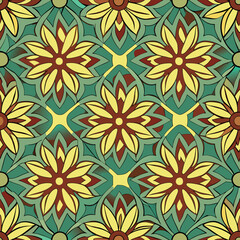 seamless pattern with flowers