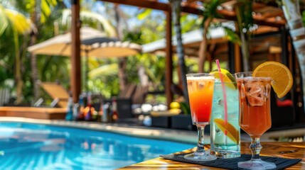 Refreshing Summer Cocktails by the Poolside