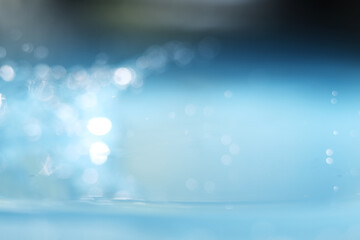 Close up of blurry water splashing as background