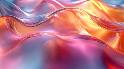 Obraz premium Abstract colorful liquid waves.