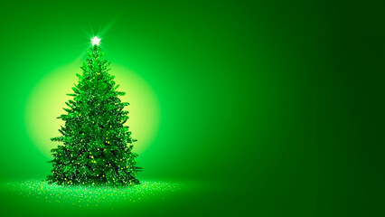 green christmas tree