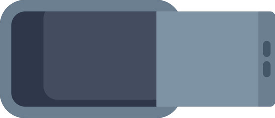 Vr glasses headset icon in flat style isolated on white background