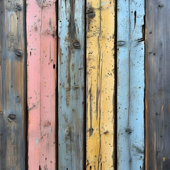 Naklejka premium Rustic Wooden Panel Background - Weathered Wood Texture