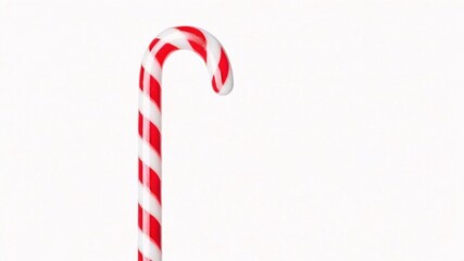 Obraz premium Red and white candy cane isolated on white.