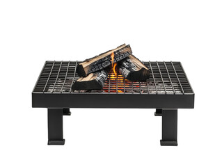 Adjustable height campfire grill with a rotating square grate and a heavyduty steel base