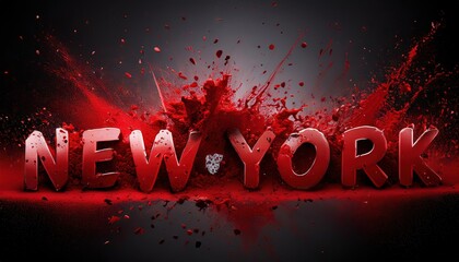 New York City Bold Red Visual Explosion