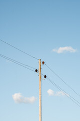 Obraz premium Poste en el cielo