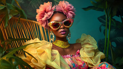 woman_wearing_big_sunglasses_flowers_on_head_ball_gown_003