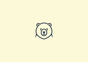 Vector illustration of Bear Logo Design