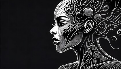 Fototapeta premium Parasitic Relationship Concept - Extraterrestrial beings are slowly taken over by parasites.