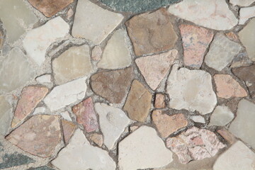 stone tiles background texture, multicolor, different shapes