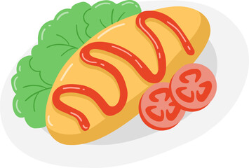 Omurice japanese fried rice