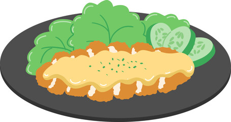 chicken katsu nanban cheese