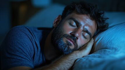 Obraz premium Relaxed Young Man Enjoying Sleep