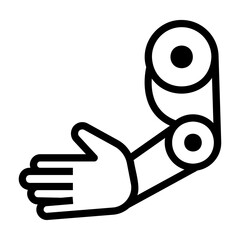 prosthetic arm Line Icon