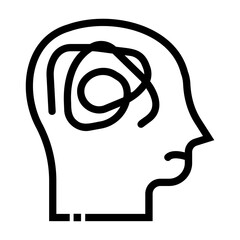 mental illness Line Icon