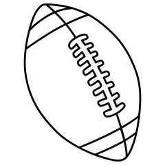 Football Ball Outline