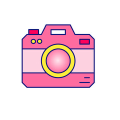 camera icon vector simple design illustration 