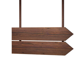 Wooden Directional Signboard for Informational and Wayfinding Purposes

