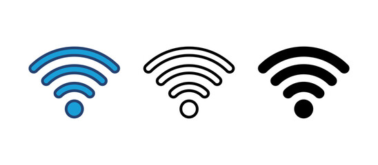 Wifi icon vector. signal vector icon. Wireless  icon vector