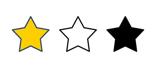 Star Icon vector. rating icon vector. favourite star icon