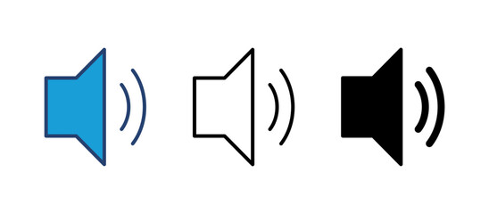 Speaker icon vector. volume icon vector. loudspeaker icon vector. sound symbol